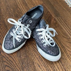 🖤 CONVERSE SNEAKERS 🖤 leopard&zipper detail